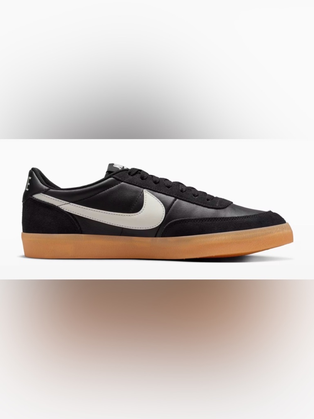 NEW [Nike] Killshot 2 Low Top Sneakers Black/Gum Yellow/Sail Womens 6.5, Youth 5